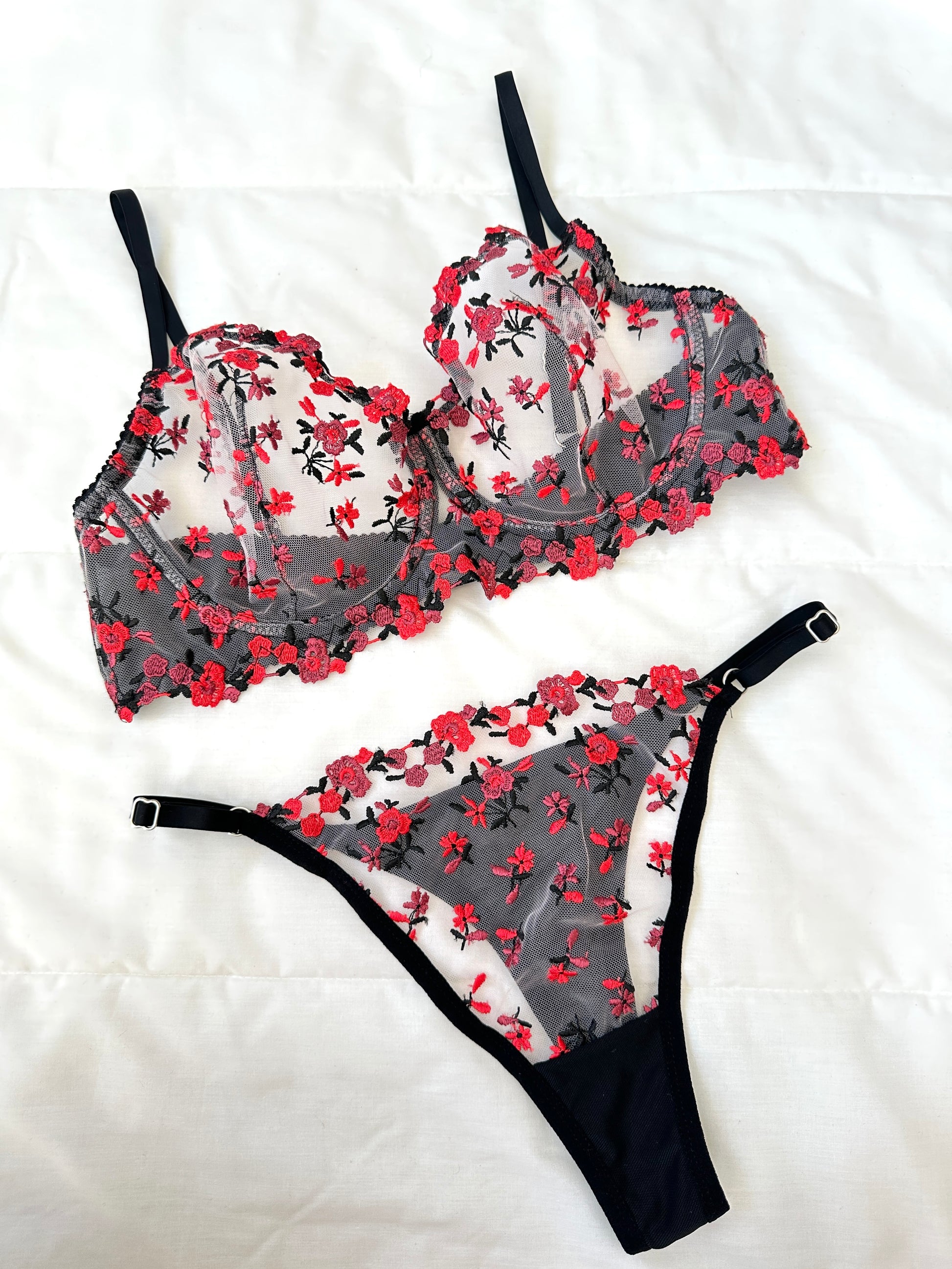 Siyah Robin Bralet Takım (Büyük Beden)
