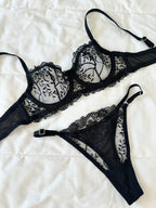 Marte Siyah Bralet Takım.