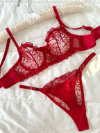 Kırmızı Marte Bralet Takım (Büyük Beden)