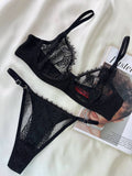 Laddy Siyah Bralet Takım