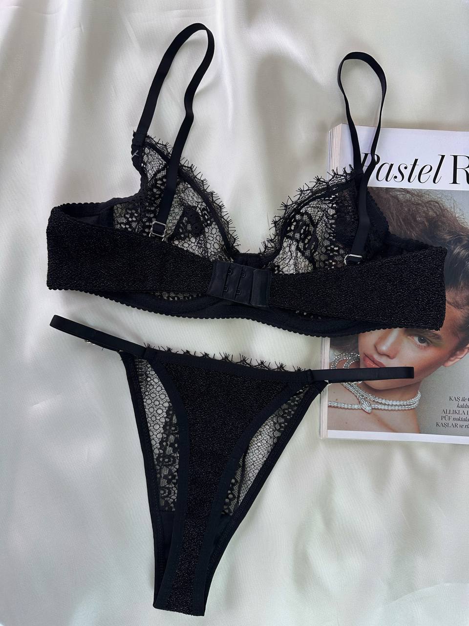 Laddy Siyah Bralet Takım