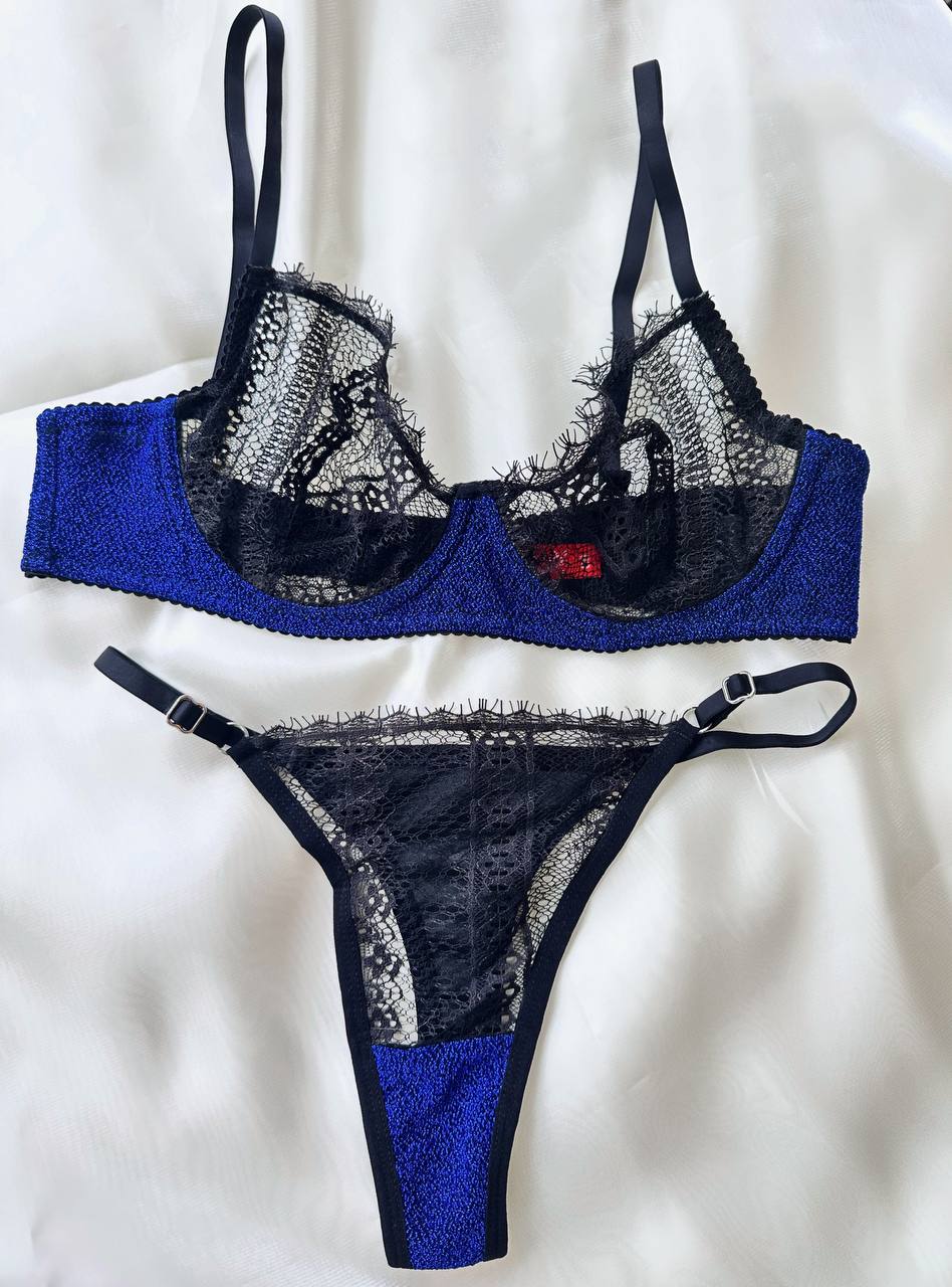 Laddy Lacivert Bralet Takım