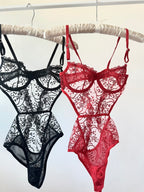 Peony Kırmızı Bodysuit.