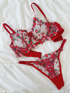 Tuberose Kırmızı Bralet Takım.