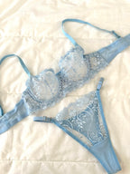 Mavi Marte Bralet Takım (Büyük Beden)