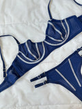 Lori Simli Lacivert Bralet Takım