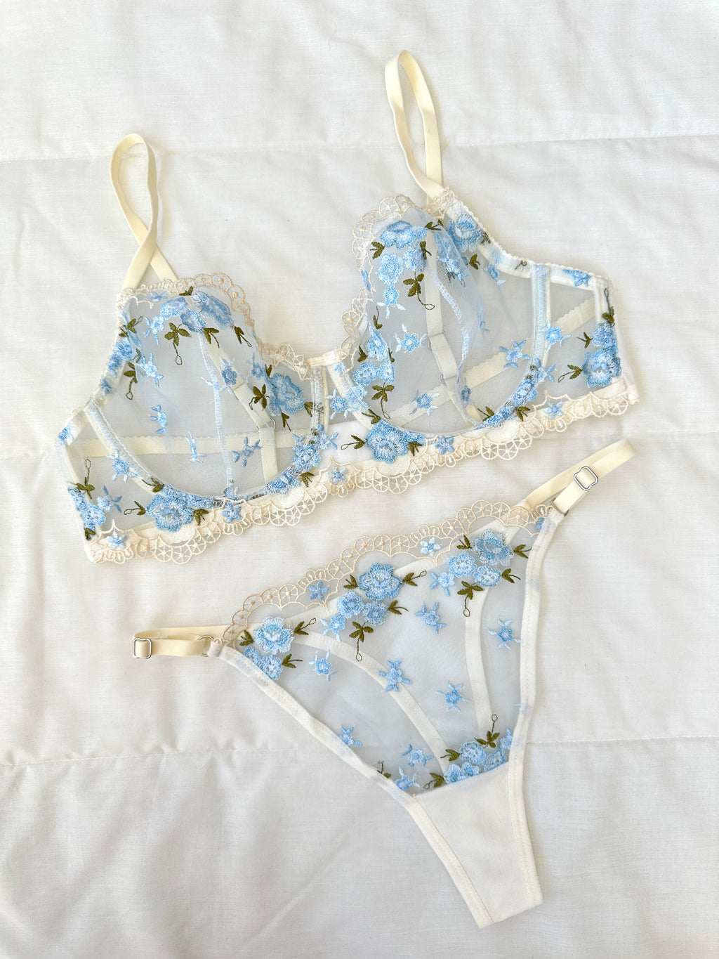 Shelly Ekru Bralet Takım (Büyük Beden)