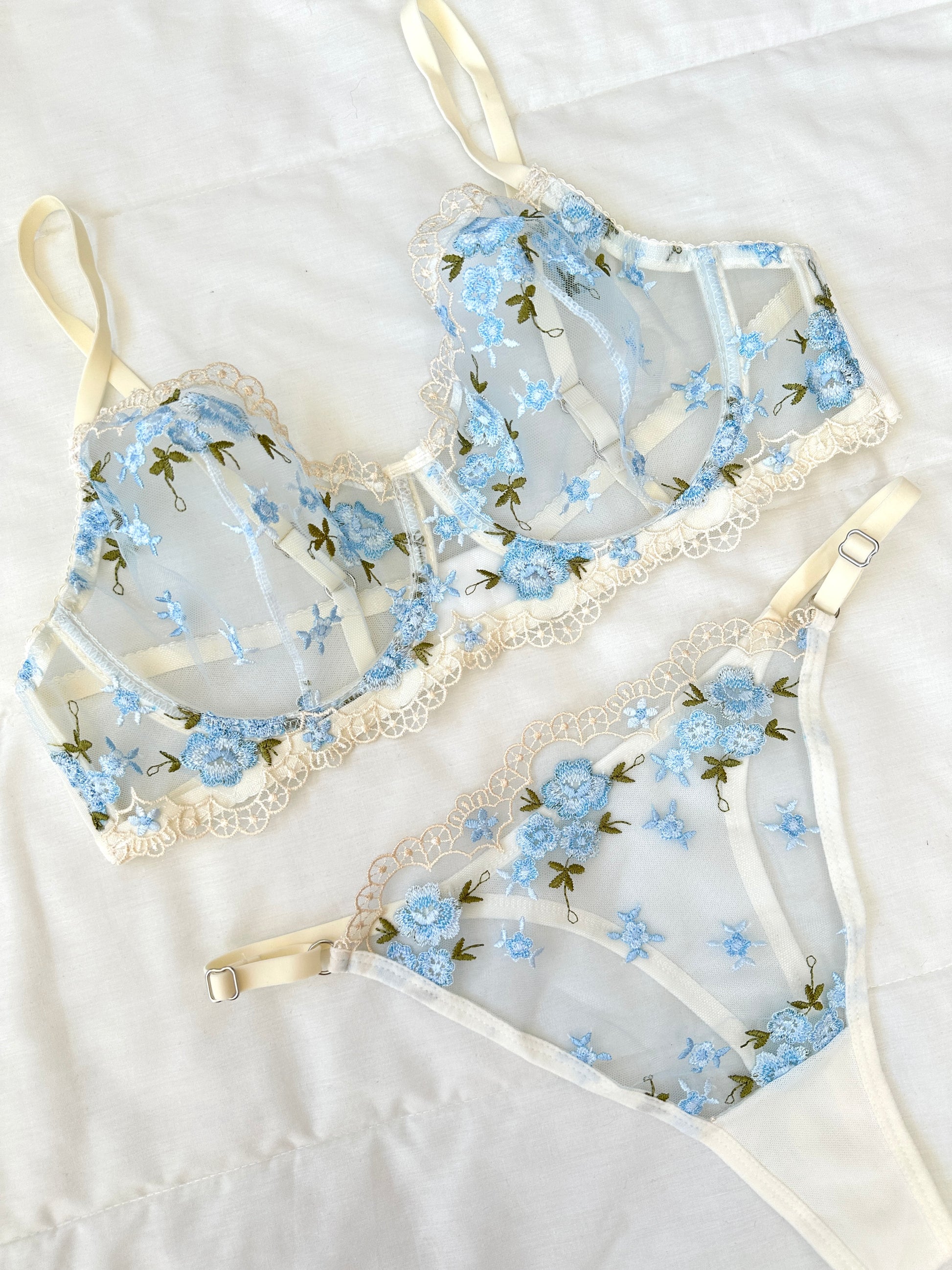 Shelly Ekru Bralet Takım (Büyük Beden)