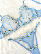 Shelly Mavi Bralet Takım (Büyük Beden)