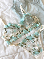 Beyaz Lily Bralet Takım