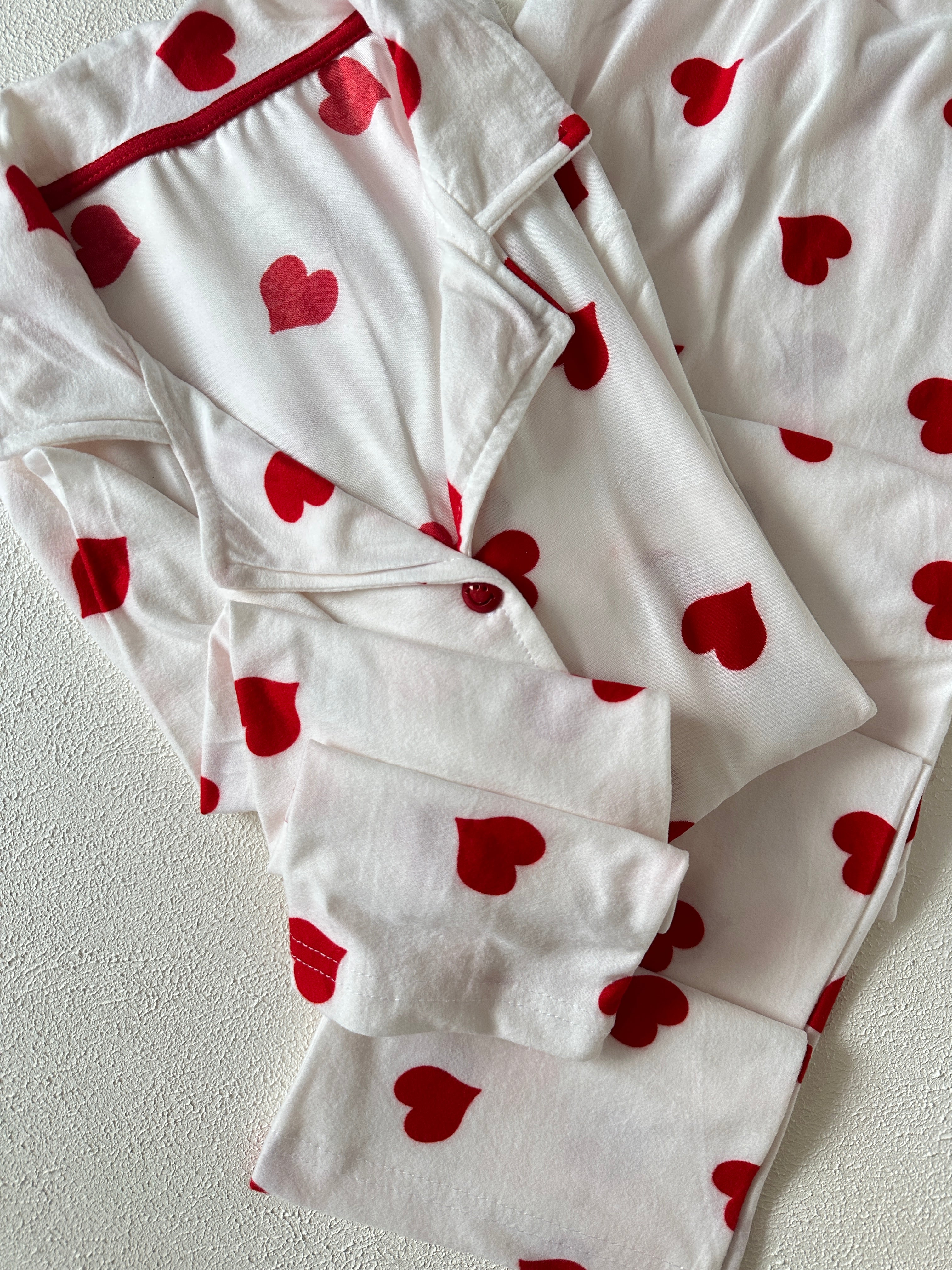 Beyaz Kalpli Pijama Takımı