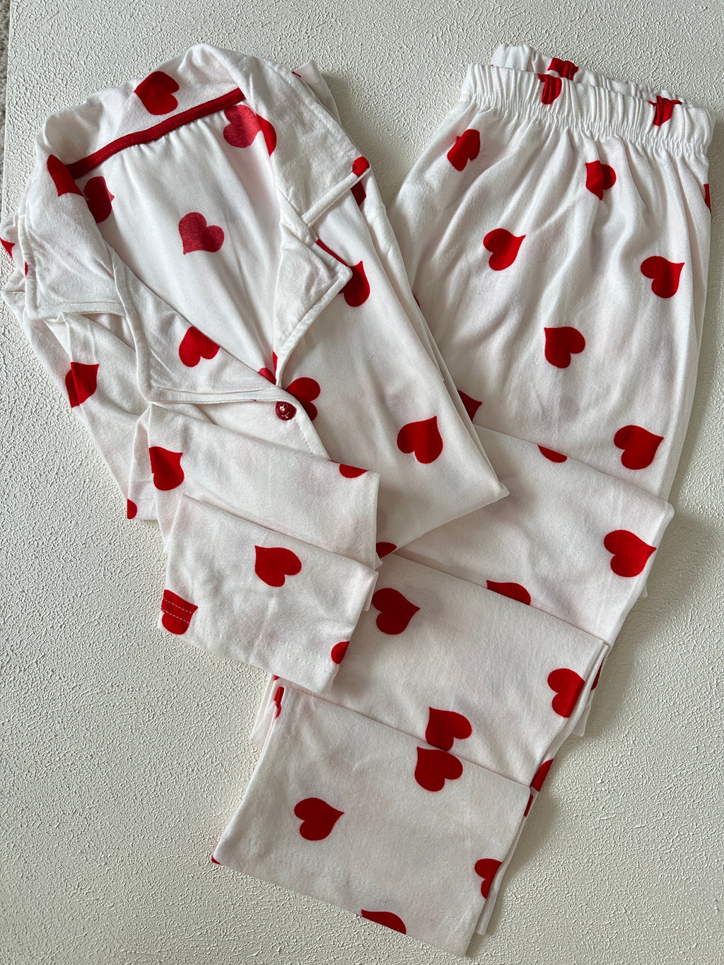 Beyaz Kalpli Pijama Takımı