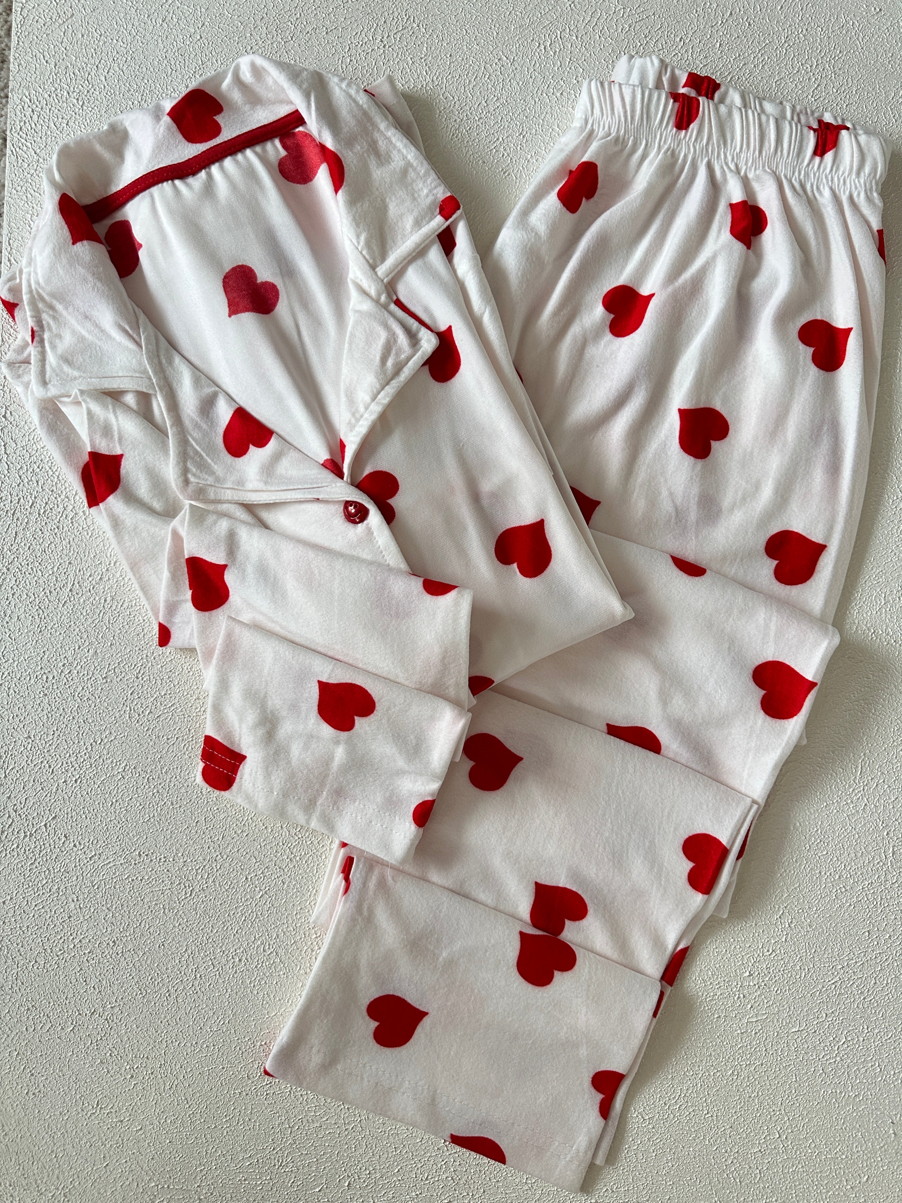 Beyaz Kalpli Pijama Takımı