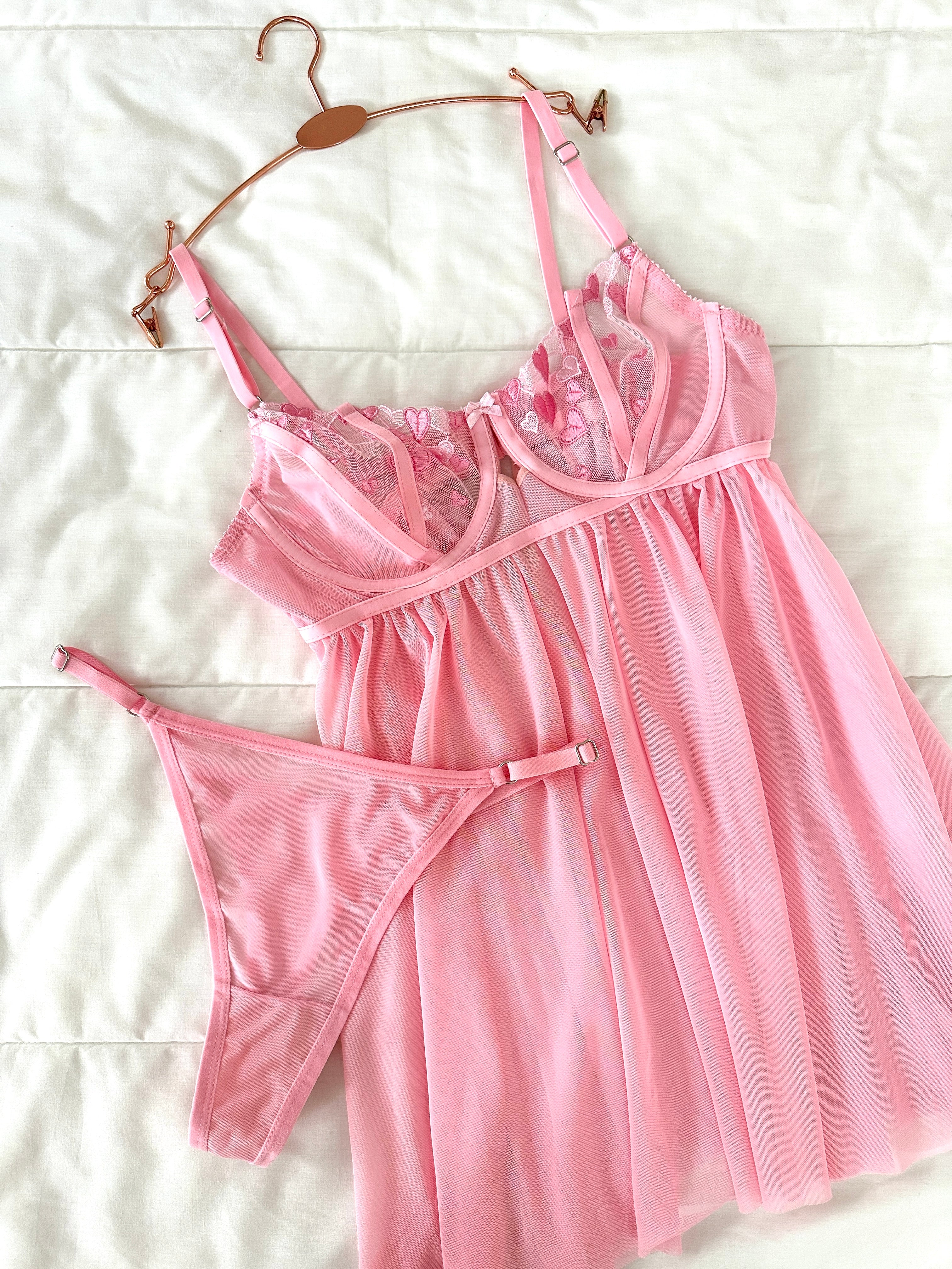 Velora Pembe 5'li İç Giyim Seti