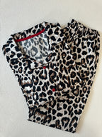 Leopar Desenli Pijama Takımı