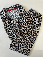 Leopar Desenli Pijama Takımı
