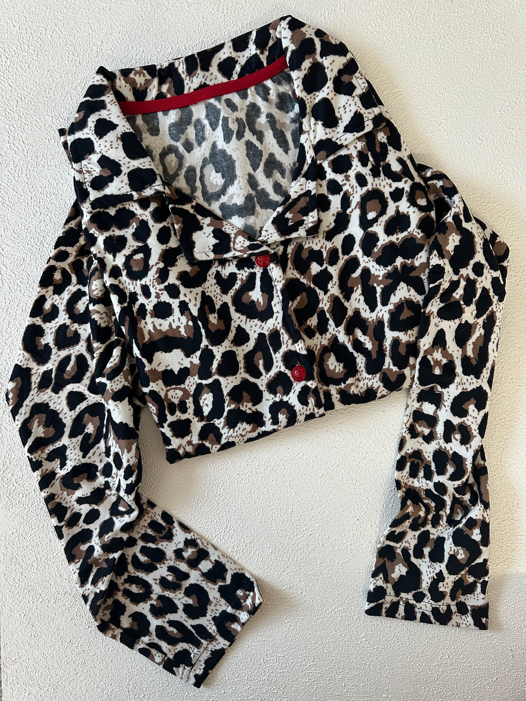 Leopar Desenli Pijama Takımı