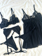 Secret Siyah 5'li İç Giyim Seti