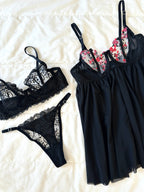 Black Date 4'lü İç giyim Seti