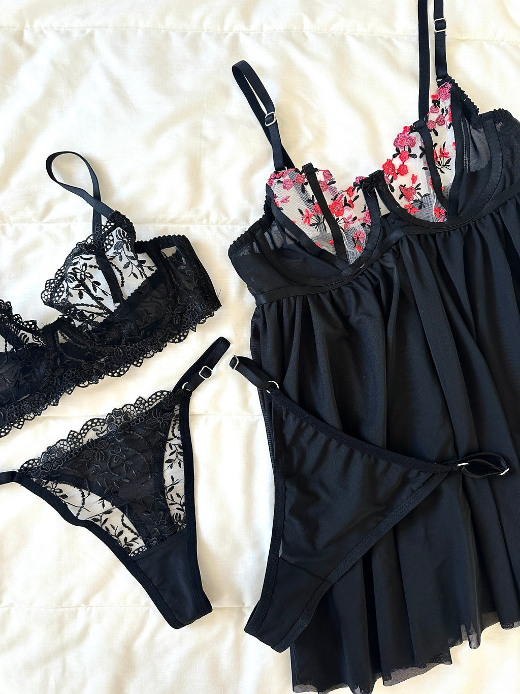 Black Date 4'lü İç giyim Seti