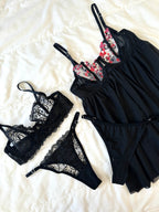 Black Date 4'lü İç giyim Seti