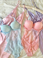 Luna Push up Bodysuit Mavi