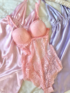 Luna Push up Bodysuit Pembe