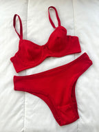 Dali Kırmızı Soft Balenli Takım