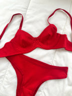 Dali Kırmızı Soft Balenli Takım