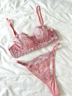 Marte Pembe Bralet Takım.
