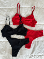 Dali Siyah Soft Balenli Takım