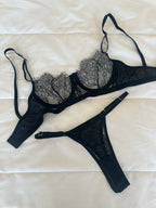 Estella Siyah Bralet Takım