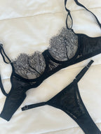 Estella Siyah Bralet Takım