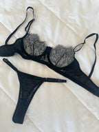 Estella Siyah Bralet Takım