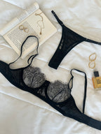 Estella Siyah Bralet Takım