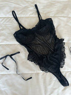 Lora Siyah Bodysuit