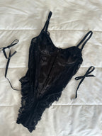 Julia Siyah Bodysuit