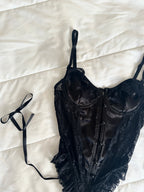 Julia Siyah Bodysuit