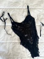 Julia Siyah Bodysuit