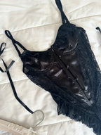 Julia Siyah Bodysuit