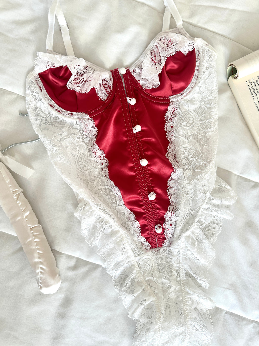 Julia Kırmızı Bodysuit