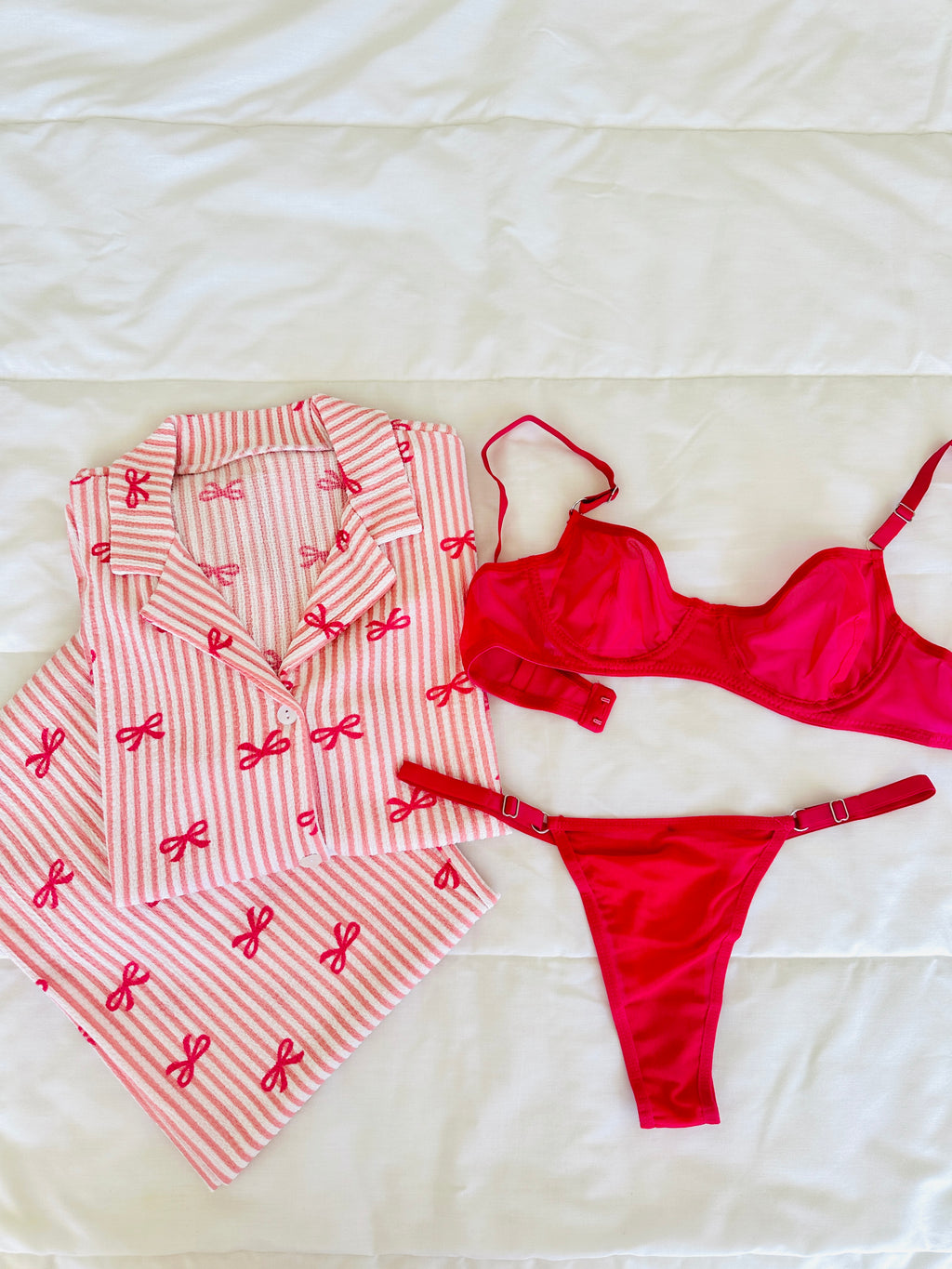 Pembe Fiyonk & Crina Koyu Pembe 2'li Set