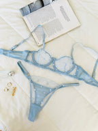 Elodie Mavi Kalpli Bralet Takım