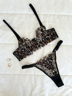 Leopard Balenli Sütyen Takımı