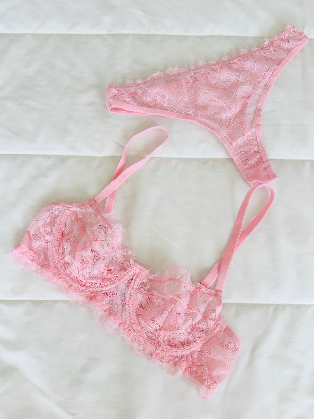 Colette Pembe Balenli Sütyen Takım