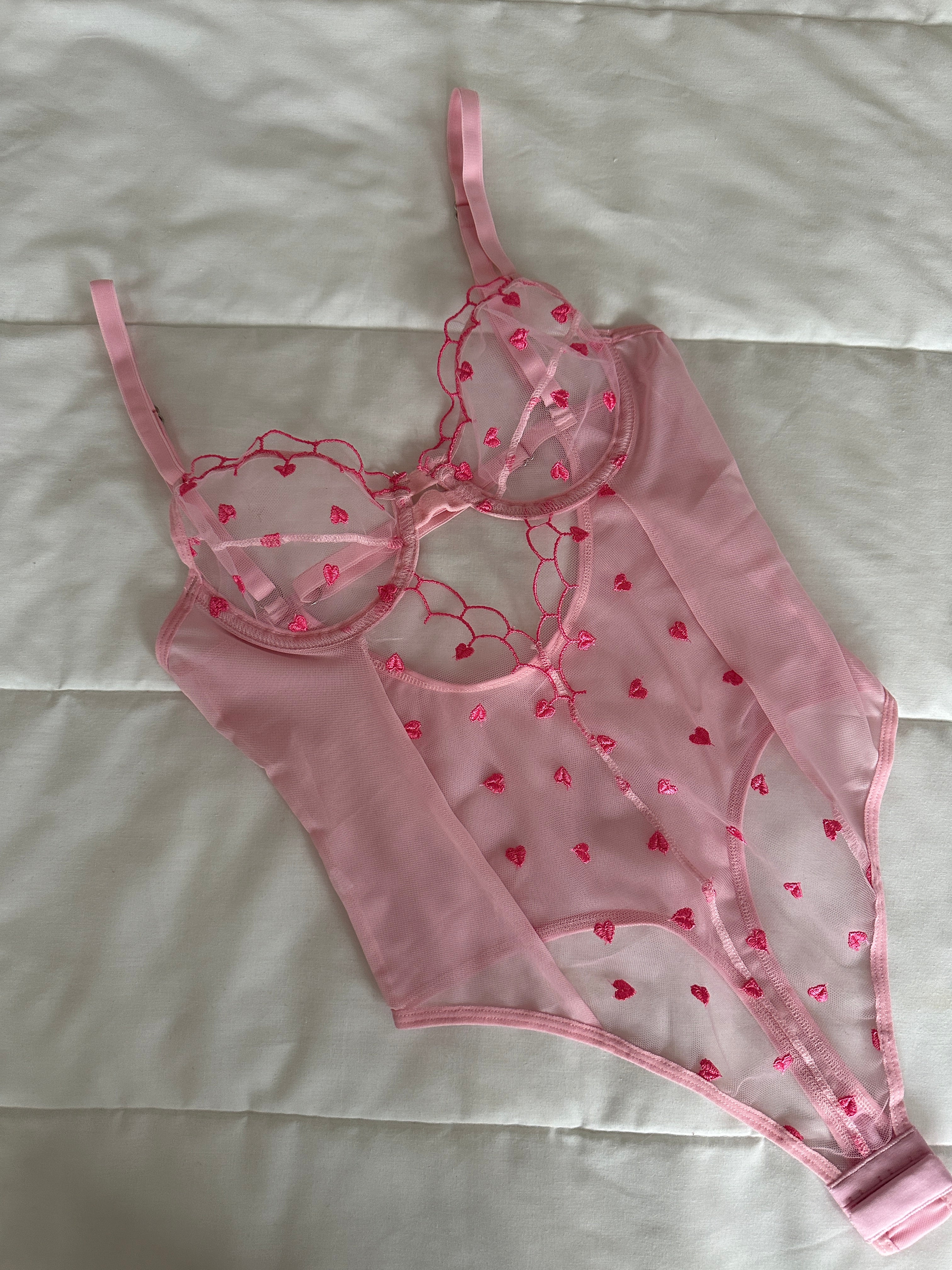 Elodi Pembe Kalpli Bodysuit