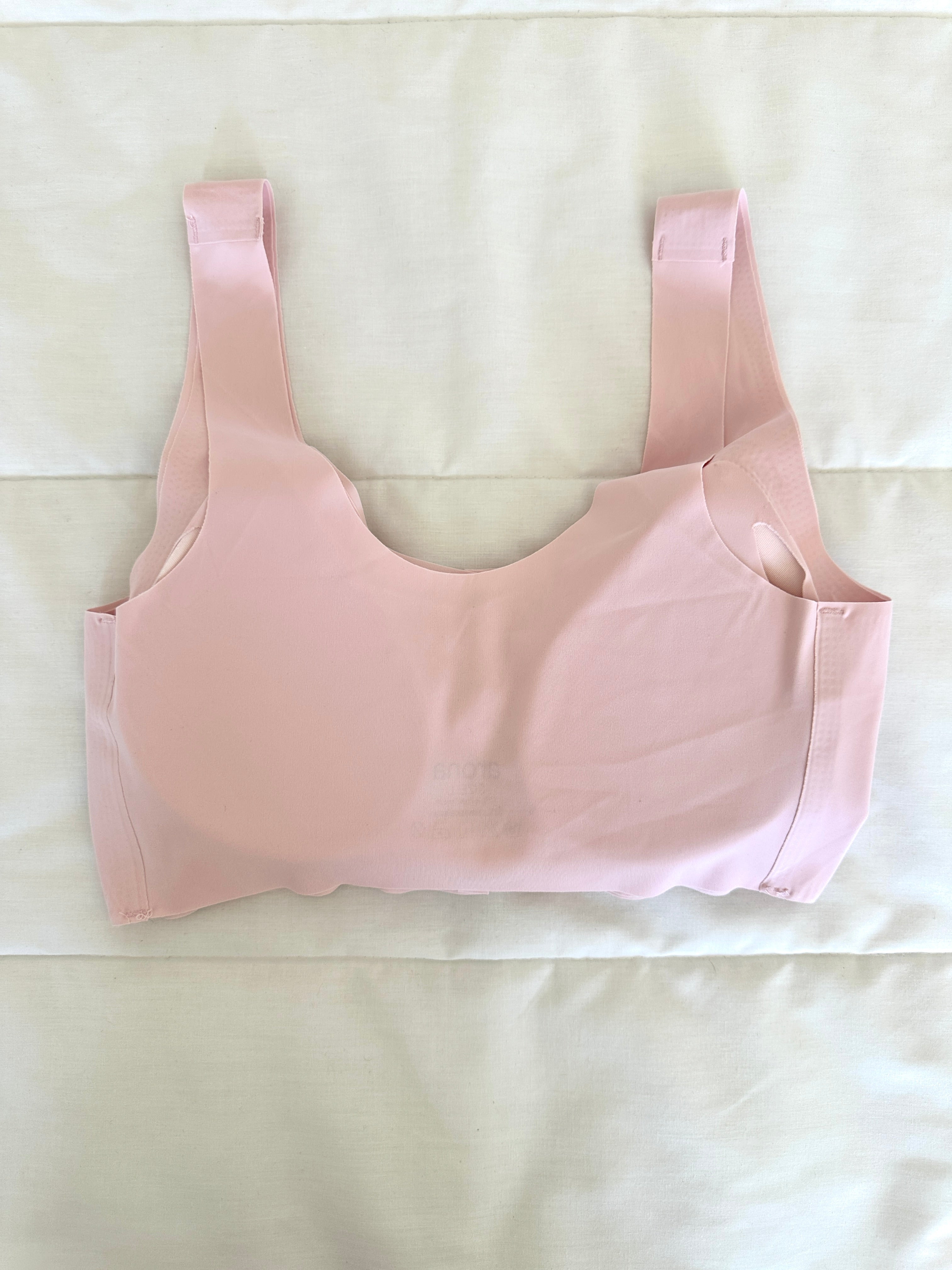 Comfort Pembe Lazer Kesim Düğmeli Sütyen