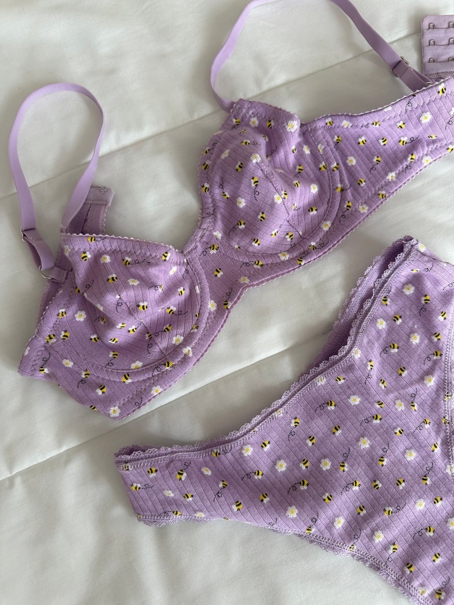Beabe Lila Soft Balenli Takım - Feruz Design
