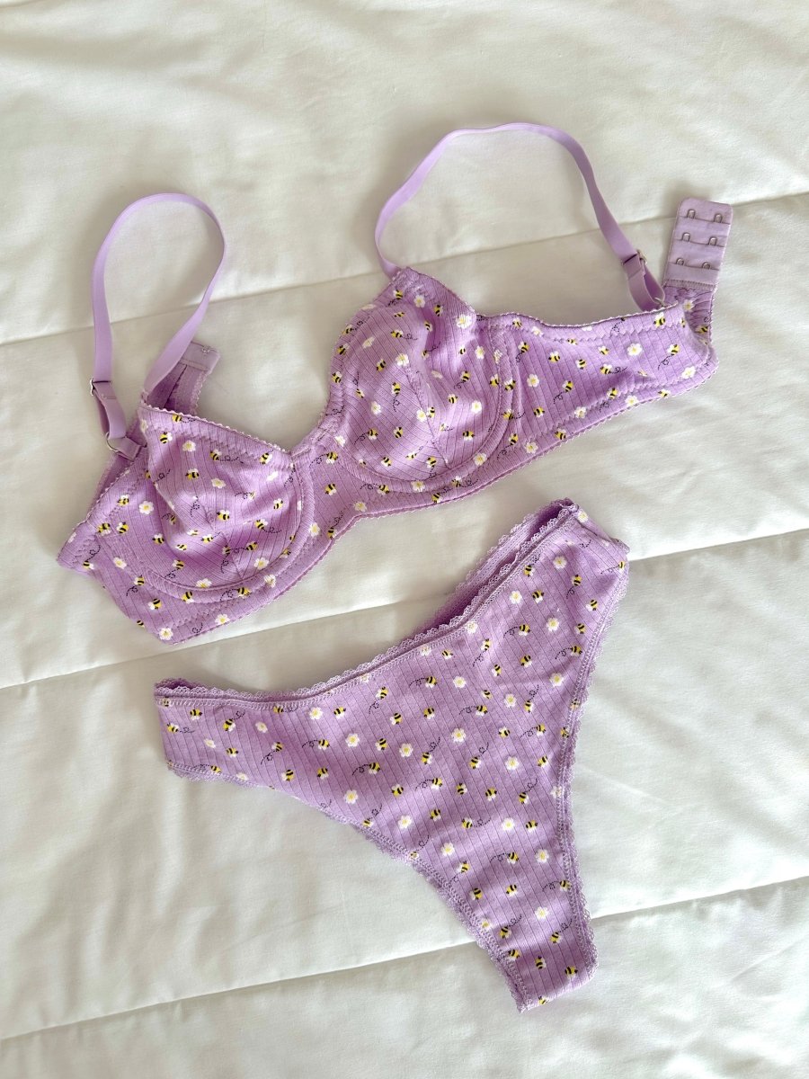 Beabe Lila Soft Balenli Takım - Feruz Design