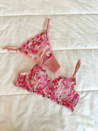 Belma Pembe Bralet Takım - Feruz Design